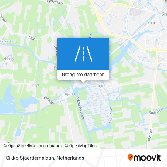 Sikko Sjaerdemalaan kaart