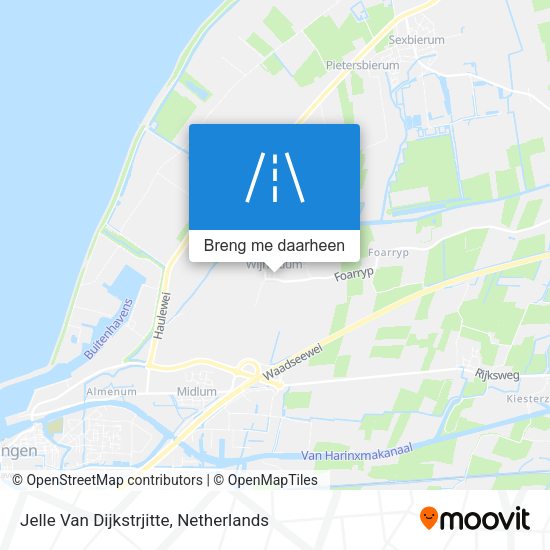 Jelle Van Dijkstrjitte kaart