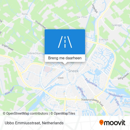 Ubbo Emmiusstraat kaart