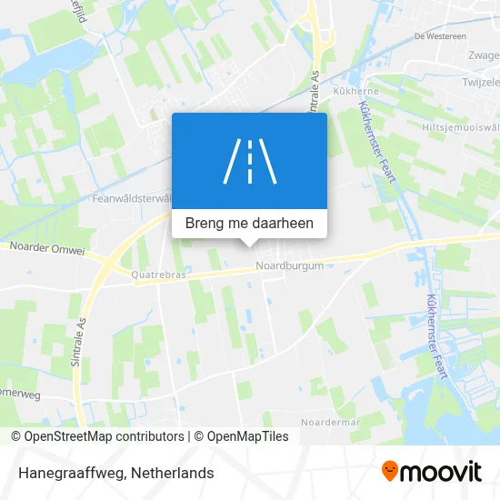 Hanegraaffweg kaart
