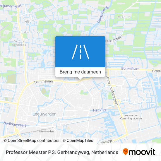 Professor Meester P.S. Gerbrandyweg kaart