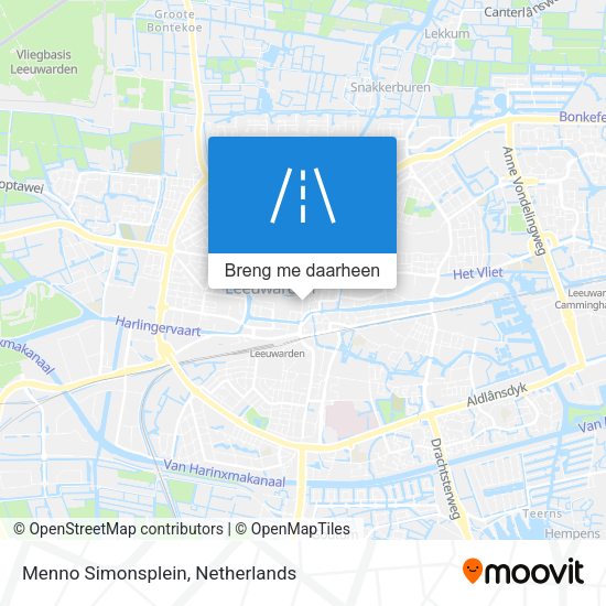 Menno Simonsplein kaart