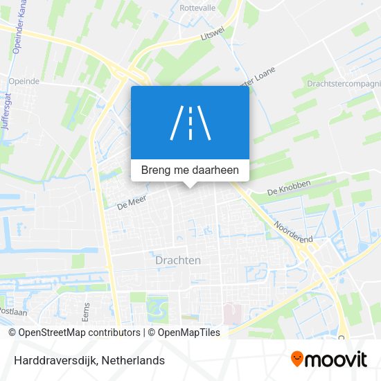 Harddraversdijk kaart