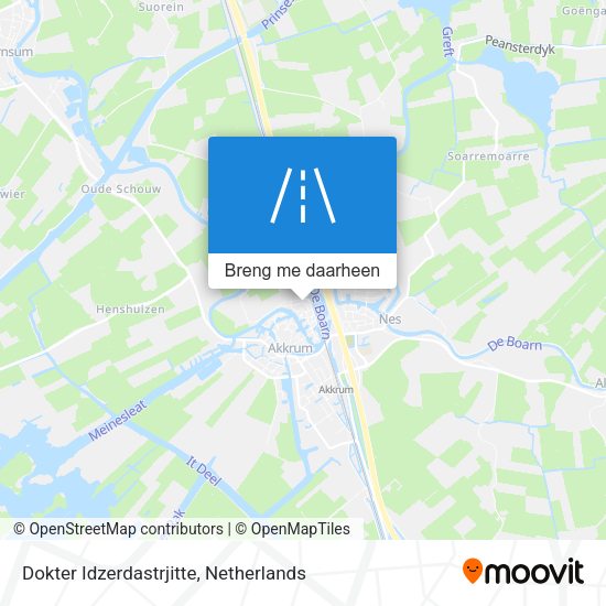 Dokter Idzerdastrjitte kaart