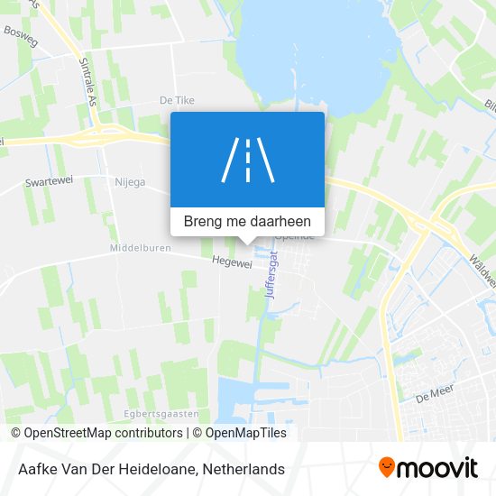 Aafke Van Der Heideloane kaart