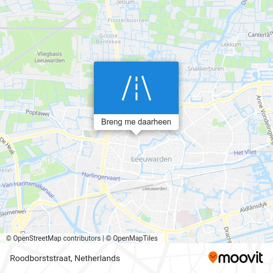 Roodborststraat kaart