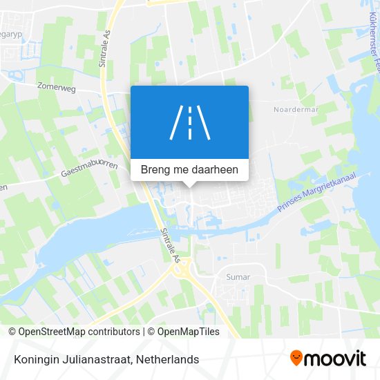 Koningin Julianastraat kaart