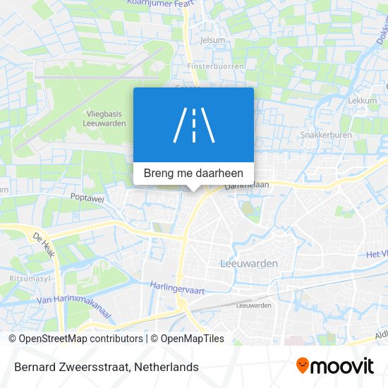 Bernard Zweersstraat kaart