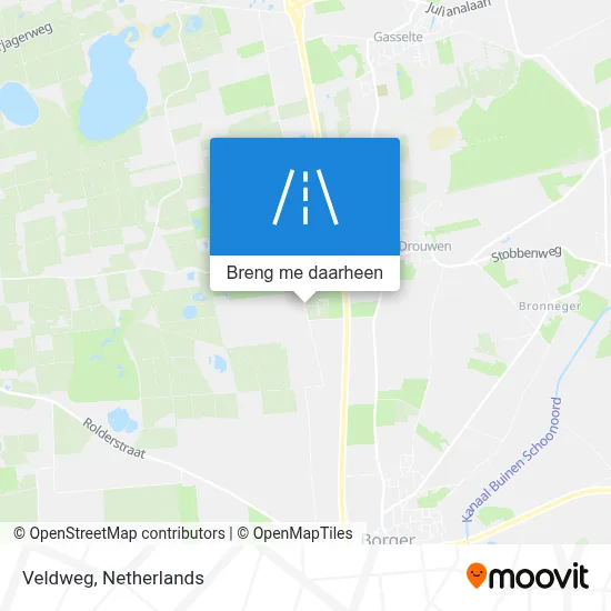 Veldweg kaart