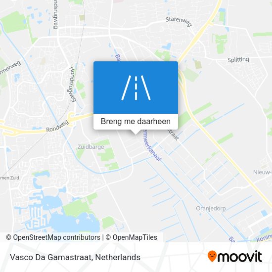 Vasco Da Gamastraat kaart