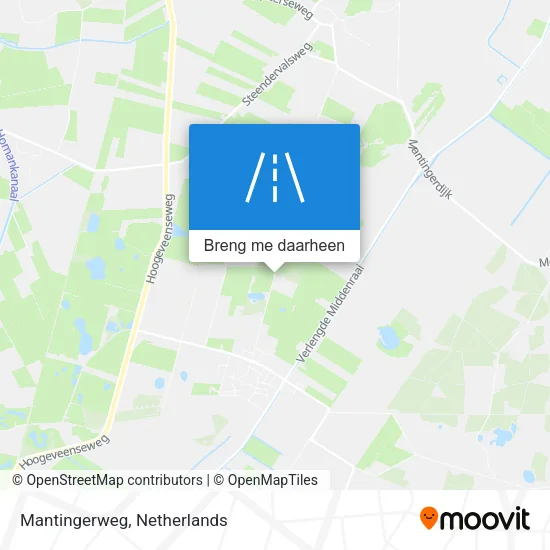 Mantingerweg kaart