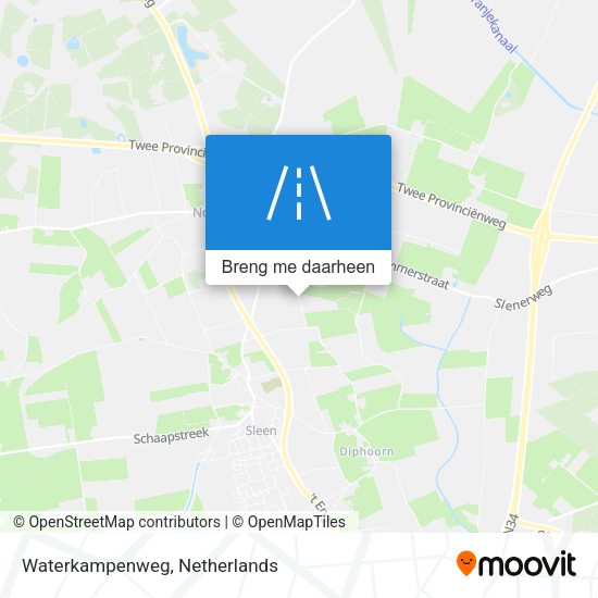 Waterkampenweg kaart