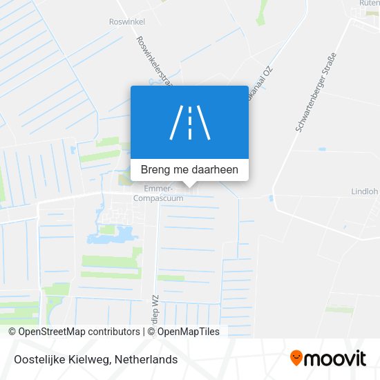 Oostelijke Kielweg kaart