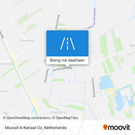 Mussel-A-Kanaal Oz kaart