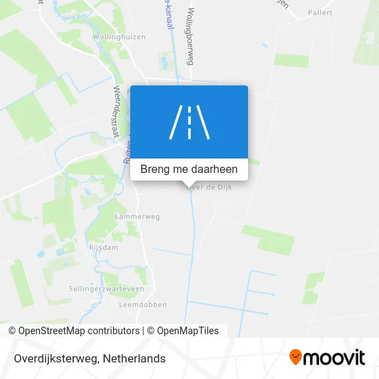 Overdijksterweg kaart