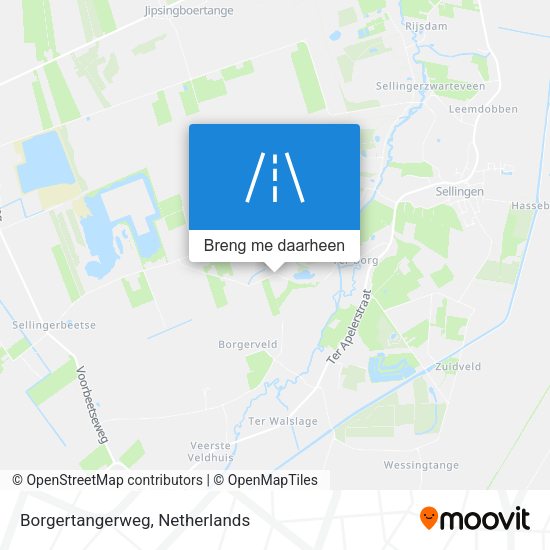Borgertangerweg kaart