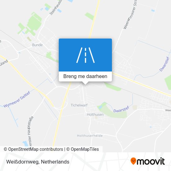 Weißdornweg kaart
