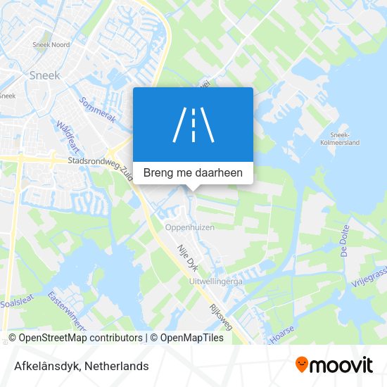 Afkelânsdyk kaart