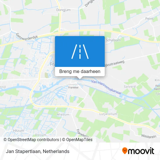 Jan Stapertlaan kaart