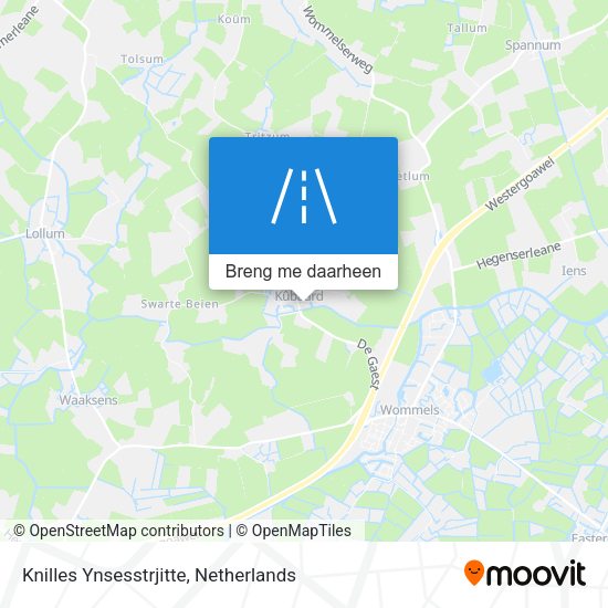 Knilles Ynsesstrjitte kaart