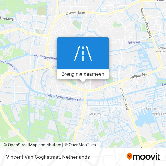 Vincent Van Goghstraat kaart