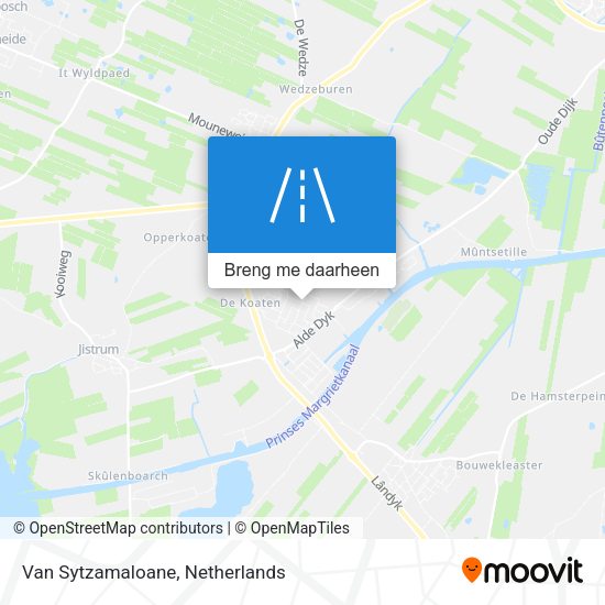 Van Sytzamaloane kaart
