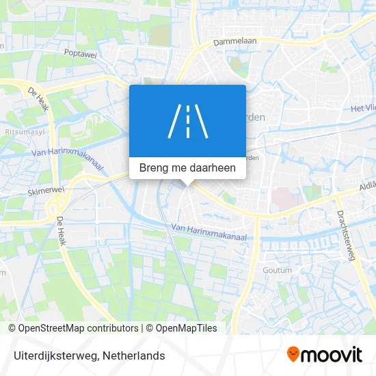Uiterdijksterweg kaart