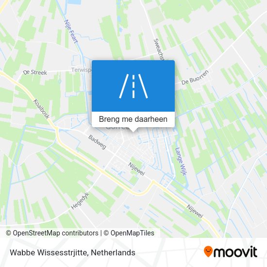 Wabbe Wissesstrjitte kaart