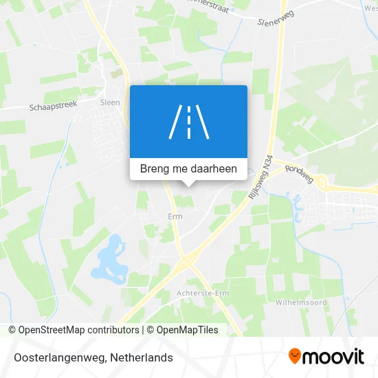 Oosterlangenweg kaart