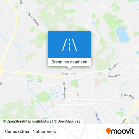 Canadastraat kaart