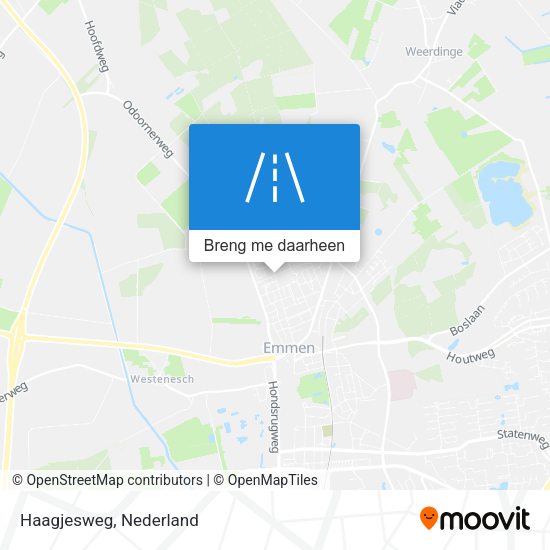 Haagjesweg kaart