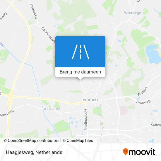 Haagjesweg kaart