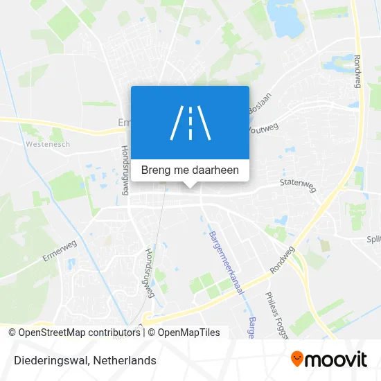 Diederingswal kaart