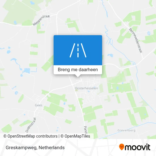 Greskampweg kaart