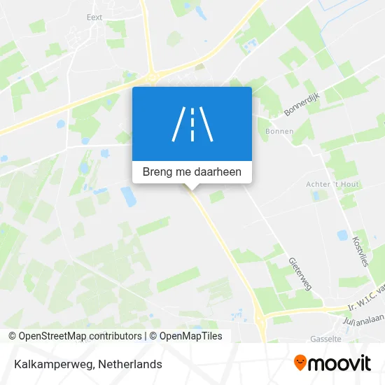 Kalkamperweg kaart