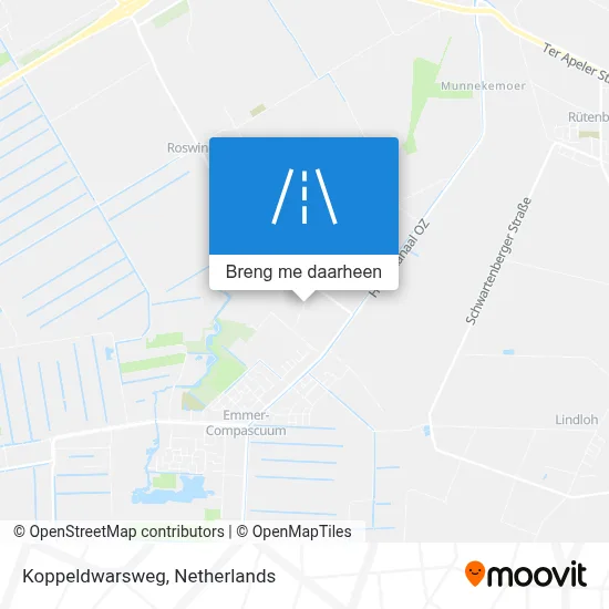 Koppeldwarsweg kaart