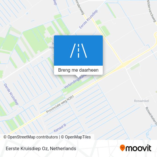Eerste Kruisdiep Oz kaart