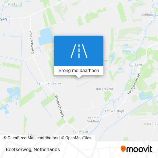Beetserweg kaart