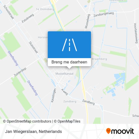 Jan Wiegerslaan kaart