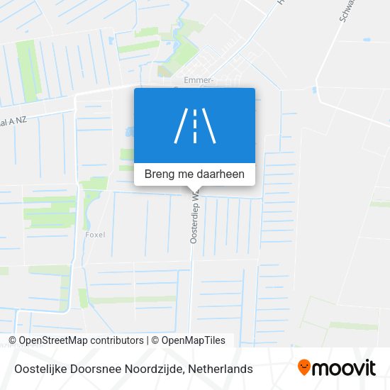 Oostelijke Doorsnee Noordzijde kaart