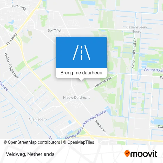 Veldweg kaart