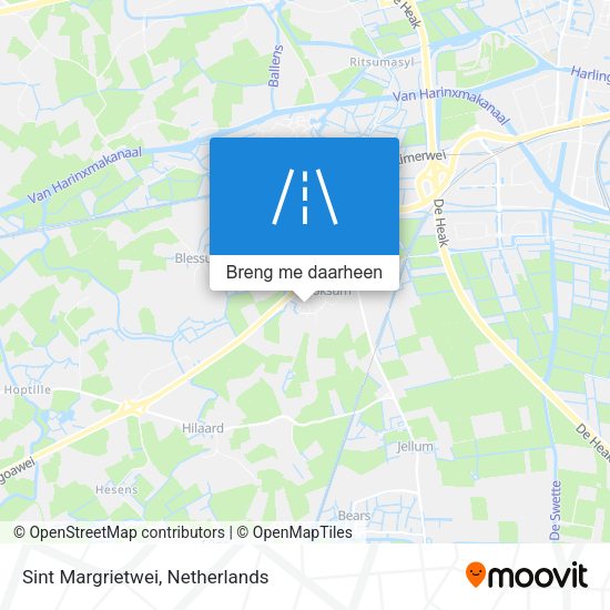 Sint Margrietwei kaart