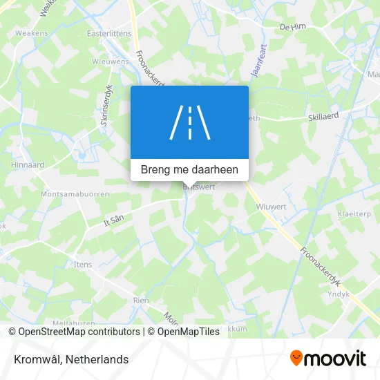 Kromwâl kaart