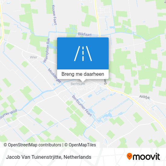 Jacob Van Tuinenstrjitte kaart