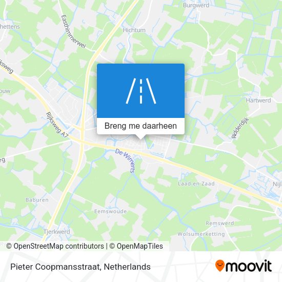 Pieter Coopmansstraat kaart