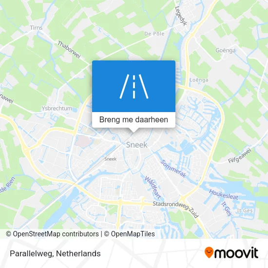Parallelweg kaart
