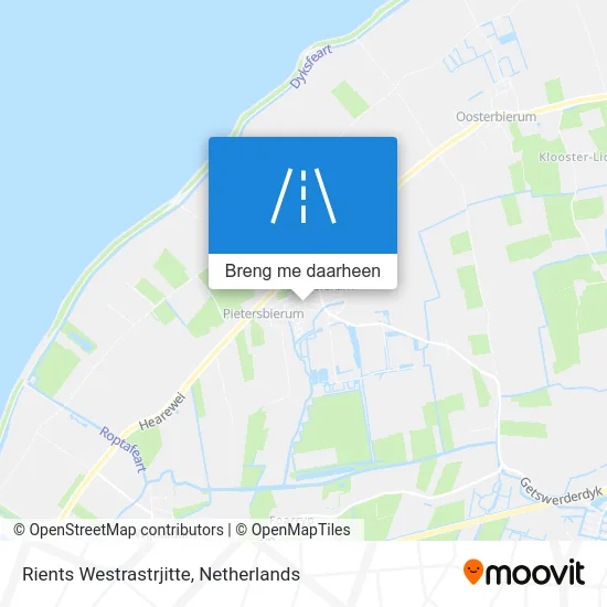 Rients Westrastrjitte kaart