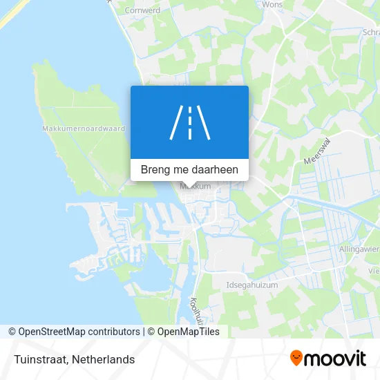 Tuinstraat kaart