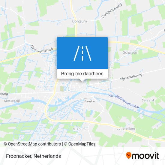 Froonacker kaart