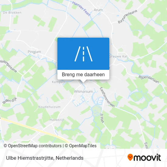 Ulbe Hiemstrastrjitte kaart